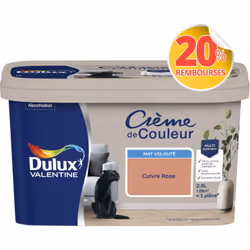 LIVRAISON OFFERTE DES 39€ D’ACHAT ET RETOUR GRATUIT ! Dulux Valentine Crème de couleur : La peinture Dulux Valentine Crème de ...