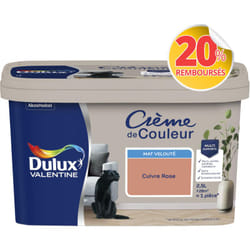 Dulux Valentine - Peinture Crème De Couleur Mat Cuivre Rose 2,5 l