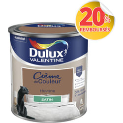 Dulux Valentine - Peinture Crème De Couleur Satin Havane 0,5 l