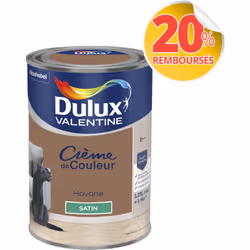 LIVRAISON OFFERTE DES 39€ D’ACHAT ET RETOUR GRATUIT ! Dulux Valentine Crème de couleur : La peinture Dulux Valentine Crème de ...