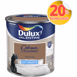 LIVRAISON OFFERTE DES 39€ D’ACHAT ET RETOUR GRATUIT ! Dulux Valentine Crème de couleur : La peinture Dulux Valentine Crème de ...