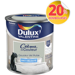 Dulux Valentine - Peinture Crème De Couleur Mat Douceur de l'Aube 0,5 l