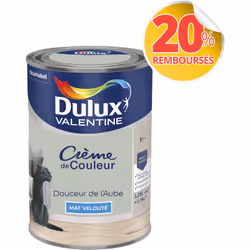 LIVRAISON OFFERTE DES 39€ D’ACHAT ET RETOUR GRATUIT ! Dulux Valentine Crème de couleur : La peinture Dulux Valentine Crème de ...