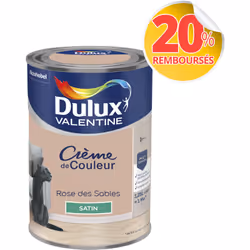 LIVRAISON OFFERTE DES 39€ D’ACHAT ET RETOUR GRATUIT ! Dulux Valentine Crème de couleur : La peinture Dulux Valentine Crème de ...
