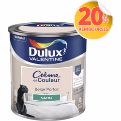 LIVRAISON OFFERTE DES 39€ D’ACHAT ET RETOUR GRATUIT ! Dulux Valentine Crème de couleur : La peinture Dulux Valentine Crème de ...