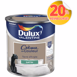 LIVRAISON OFFERTE DES 39€ D’ACHAT ET RETOUR GRATUIT ! Dulux Valentine Crème de couleur : La peinture Dulux Valentine Crème de ...