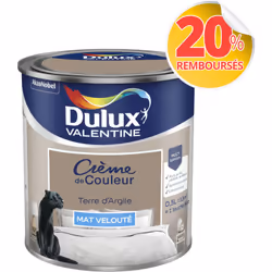 LIVRAISON OFFERTE DES 39€ D’ACHAT ET RETOUR GRATUIT ! Dulux Valentine Crème de couleur : La peinture Dulux Valentine Crème de ...