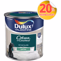 LIVRAISON OFFERTE DES 39€ D’ACHAT ET RETOUR GRATUIT ! Dulux Valentine Crème de couleur : La peinture Dulux Valentine Crème de ...