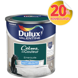 Dulux Valentine - Peinture Crème De Couleur Mat Emeraude 0,5 l