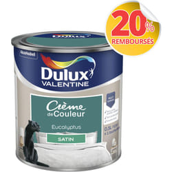 Dulux Valentine - Peinture Crème De Couleur Satin Eucalyptus 0,5 l