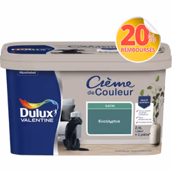 LIVRAISON OFFERTE DES 39€ D’ACHAT ET RETOUR GRATUIT ! Dulux Valentine Crème de couleur : La peinture Dulux Valentine Crème de ...