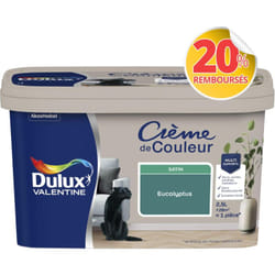 Dulux Valentine - Peinture Crème De Couleur Satin Eucalyptus 2,5 l