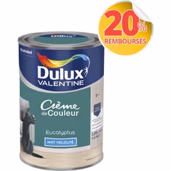 LIVRAISON OFFERTE DES 39€ D’ACHAT ET RETOUR GRATUIT ! Dulux Valentine Crème de couleur : La peinture Dulux Valentine Crème de ...