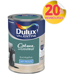 Dulux Valentine - Peinture Crème De Couleur Mat Eucalyptus 1,25 l