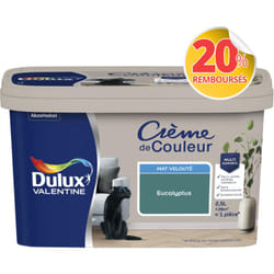 Dulux Valentine - Peinture Crème De Couleur Mat Eucalyptus 2,5 l