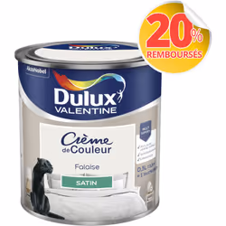LIVRAISON OFFERTE DES 39€ D’ACHAT ET RETOUR GRATUIT ! Dulux Valentine Crème de couleur : La peinture Dulux Valentine Crème de ...