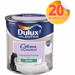 LIVRAISON OFFERTE DES 39€ D’ACHAT ET RETOUR GRATUIT ! Dulux Valentine Crème de couleur : La peinture Dulux Valentine Crème de ...