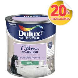 Dulux Valentine - Peinture Crème De Couleur Satin Fantaisie Parme 0,5 l