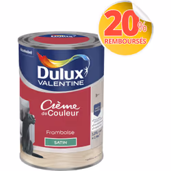 LIVRAISON OFFERTE DES 39€ D’ACHAT ET RETOUR GRATUIT ! Dulux Valentine Crème de couleur : La peinture Dulux Valentine Crème de ...
