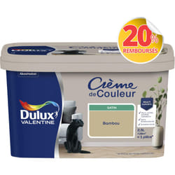 Dulux Valentine - Peinture Crème De Couleur Satin Bambou 2,5 l