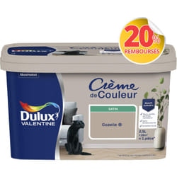 Peinture Crème De Couleur Satin Gazelle 2,5 l Dulux Valentine