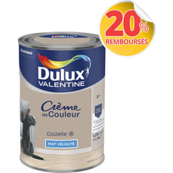 Peinture Crème De Couleur Mat Gazelle 1,25 l Dulux Valentine