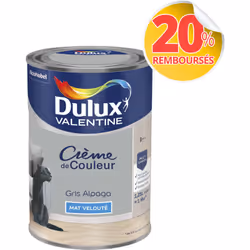 LIVRAISON OFFERTE DES 39€ D’ACHAT ET RETOUR GRATUIT ! Dulux Valentine Crème de couleur : La peinture Dulux Valentine Crème de ...