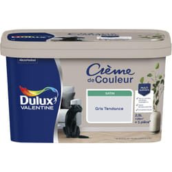 Dulux Valentine - Peinture Crème De Couleur Satin Gris Tendance 2,5 l