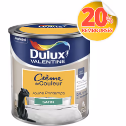 LIVRAISON OFFERTE DES 39€ D’ACHAT ET RETOUR GRATUIT ! Dulux Valentine Crème de couleur : La peinture Dulux Valentine Crème de ...