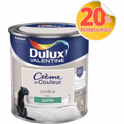 LIVRAISON OFFERTE DES 39€ D’ACHAT ET RETOUR GRATUIT ! Dulux Valentine Crème de couleur : La peinture Dulux Valentine Crème de ...