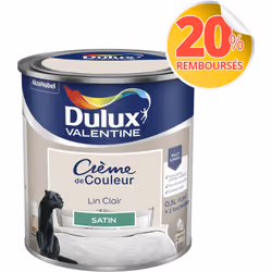 LIVRAISON OFFERTE DES 39€ D’ACHAT ET RETOUR GRATUIT ! Dulux Valentine Crème de couleur : La peinture Dulux Valentine Crème de ...