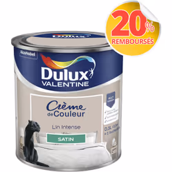 LIVRAISON OFFERTE DES 39€ D’ACHAT ET RETOUR GRATUIT ! Dulux Valentine Crème de couleur : La peinture Dulux Valentine Crème de ...