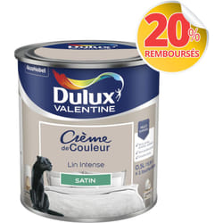 Peinture Crème De Couleur Satin Lin Intense 0,5 l Dulux Valentine