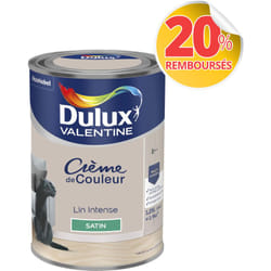 Peinture Crème De Couleur Satin Lin Intense 1,25 l Dulux Valentine