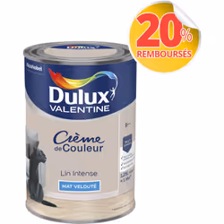 LIVRAISON OFFERTE DES 39€ D’ACHAT ET RETOUR GRATUIT ! Dulux Valentine Crème de couleur : La peinture Dulux Valentine Crème de ...