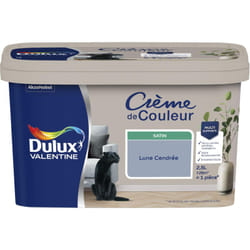Dulux Valentine - Peinture Crème De Couleur Satin Lune Cendrée 2,5 l