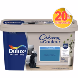 LIVRAISON OFFERTE DES 39€ D’ACHAT ET RETOUR GRATUIT ! Dulux Valentine Crème de couleur : La peinture Dulux Valentine Crème de ...