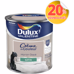 LIVRAISON OFFERTE DES 39€ D’ACHAT ET RETOUR GRATUIT ! Dulux Valentine Crème de couleur : La peinture Dulux Valentine Crème de ...