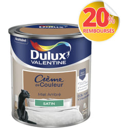 Dulux Valentine - Peinture Crème De Couleur Satin Miel Ambré 0,5 l