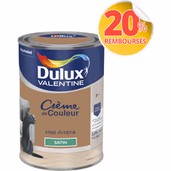 LIVRAISON OFFERTE DES 39€ D’ACHAT ET RETOUR GRATUIT ! Dulux Valentine Crème de couleur : La peinture Dulux Valentine Crème de ...