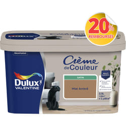 Dulux Valentine - Peinture Crème De Couleur Satin Miel Ambré 2,5 l