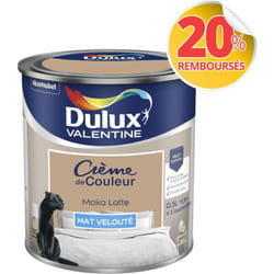 Dulux Valentine - Peinture Crème De Couleur Mat Moka Latte 0,5 l