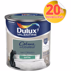 LIVRAISON OFFERTE DES 39€ D’ACHAT ET RETOUR GRATUIT ! Dulux Valentine Crème de couleur : La peinture Dulux Valentine Crème de ...