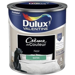 Peinture mur, boiserie crème de couleur DULUX VALENTINE noir satiné 0.5L