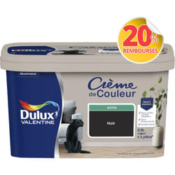 Dulux Valentine - Peinture Crème De Couleur Satin Noir 2,5 l