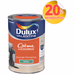LIVRAISON OFFERTE DES 39€ D’ACHAT ET RETOUR GRATUIT ! Dulux Valentine Crème de couleur : La peinture Dulux Valentine Crème de ...
