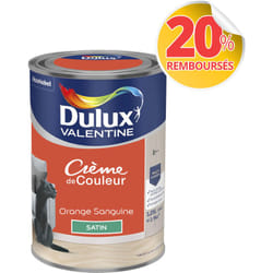 Dulux Valentine - Peinture Crème De Couleur Satin Orange Sanguine 1,25 l