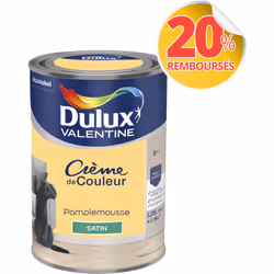 LIVRAISON OFFERTE DES 39€ D’ACHAT ET RETOUR GRATUIT ! Dulux Valentine Crème de couleur : La peinture Dulux Valentine Crème de ...
