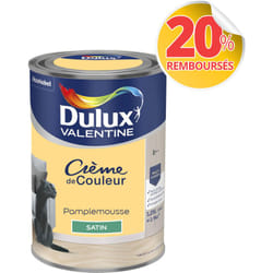 Dulux Valentine - Peinture Crème De Couleur Satin Pamplemousse 1,25 l