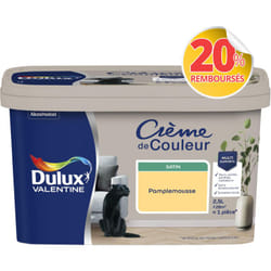 Dulux Valentine - Peinture Crème De Couleur Satin Pamplemousse 2,5 l